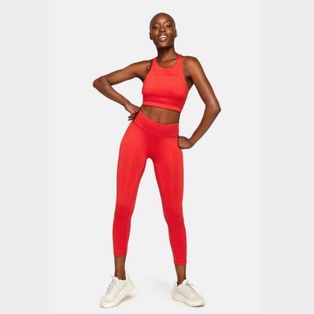 Outdoor Voices Tech Sweat Leggings (Red)